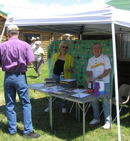 Quilt Table. Photo by Pinedale Online.