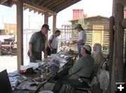 Talking with archaeologists. Photo by Dawn Ballou, Pinedale Online.