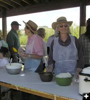 Serving Line. Photo by Pinedale Online.