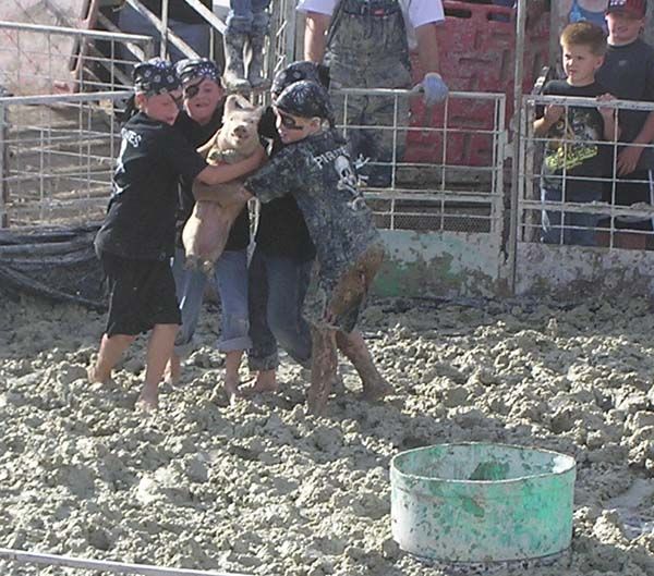 Pig Pirates. Photo by Dawn Ballou, Pinedale Online.