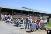 Eating and Socializing. Photo by Dawn Ballou, Pinedale Online.