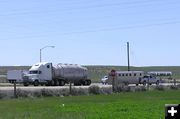 Heavy truck traffic. Photo by Pinedale Online.