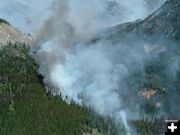 Jim Creek Fire July 16. Photo by USFS.