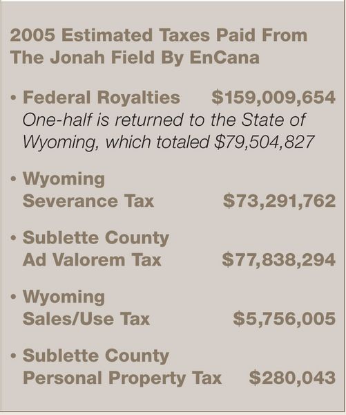 Tax Revenue. Photo by EnCana USA.