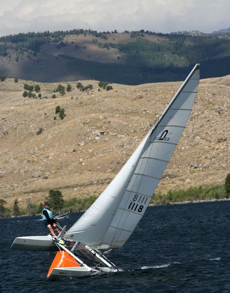 Catamaran Finish. Photo by Clint Gilchrist, Pinedale Online.