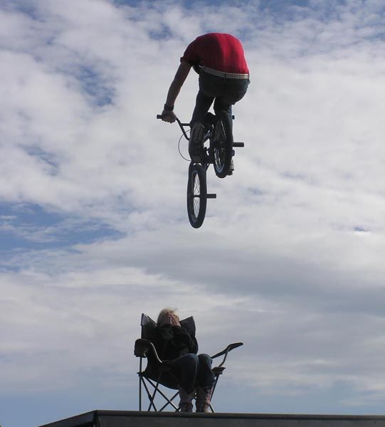 Jump over Jenny. Photo by Dawn Ballou, Pinedale Online.