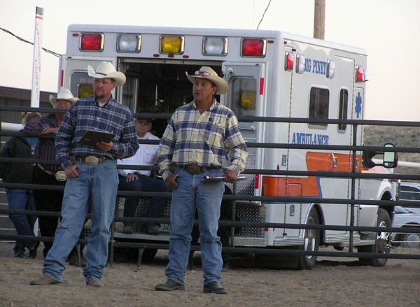 Judges & Ambulance. Photo by Dawn Ballou, Pinedale Online.