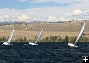 Sail boat racing. Photo by Clint Gilchrist, Pinedale Online.