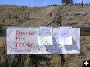 Prescribed Burn Today. Photo by Dawn Ballou, Pinedale Online.