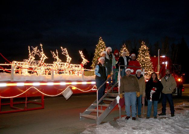 Haliburton float. Photo by Pam McCulloch, Pinedale Online.