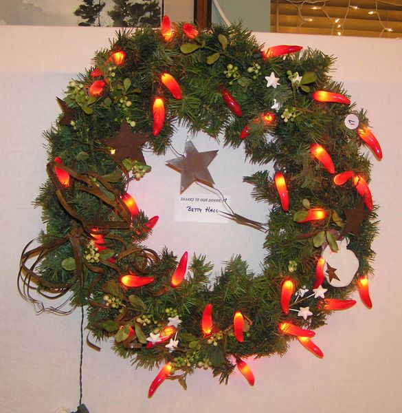 Betty Hall Wreath. Photo by Dawn Ballou, Pinedale Online.