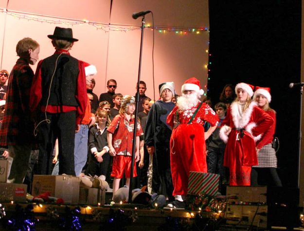 Tricked Santa. Photo by Pam McCulloch, Pinedale Online.