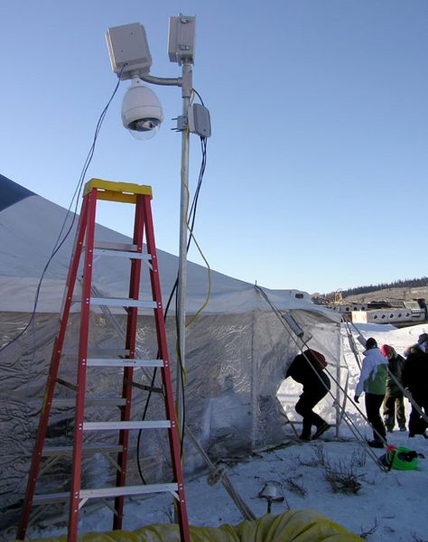 Video Cameras. Photo by Dawn Ballou, Pinedale Online.