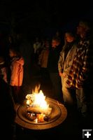 Cozy fire. Photo by Pam McCulloch, Pinedale Online.