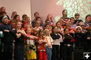 Singing. Photo by Pam McCulloch, Pinedale Online.