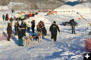 Janet Smith-12-dog start. Photo by Clint Gilchrist, Pinedale Online.