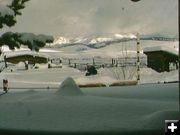 Lots of snow. Photo by Bondurant Webcam.