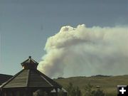 Wildfire caught on cam. Photo by Bondurant Webcam.