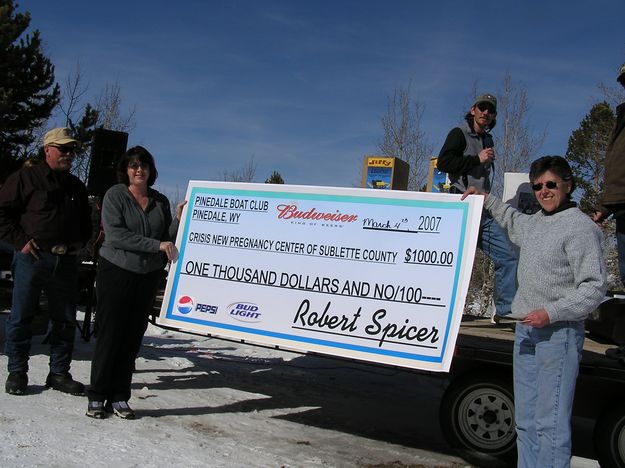 Pregnancy Center donation. Photo by Bill Boender.