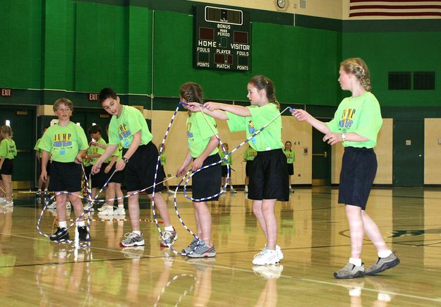 Jump Line. Photo by Pam McCulloch, Pinedale Online.