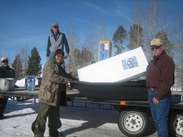 Shannon Reach Ice Tent. Photo by Bill Boender.