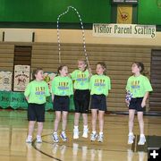 5 Girls 1 Rope. Photo by Pam McCulloch, Pinedale Online.