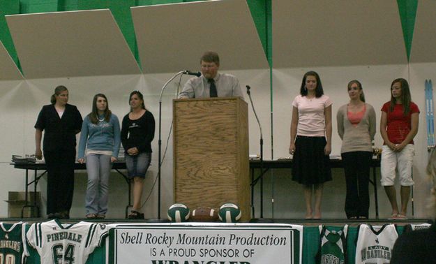 Girls' Swim Team. Photo by Pam McCulloch, Pinedale Online.