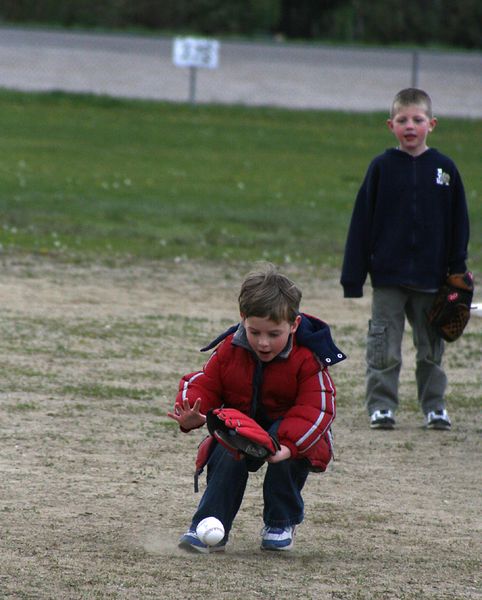 Stopping the Ball. Photo by Pam McCulloch.