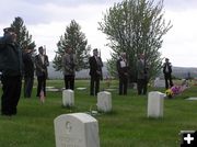 Honoring those who died. Photo by Dawn Ballou, Pinedale Online.