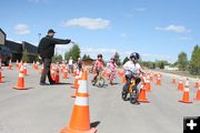 Bike Saftey w/Officer Joe. Photo by Pam McCulloch.