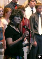 Gena Anderson, Choral Director. Photo by Pam McCulloch.