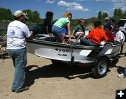 Trout Unlimited Drift Boat. Photo by Pam McCulloch, Pinedale Online.