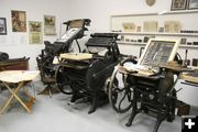 Printing Presses. Photo by Dawn Ballou, Pinedale Online.