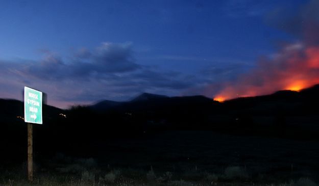 View from Moose-Gyp road. Photo by Pam McCulloch, Pinedale Online.