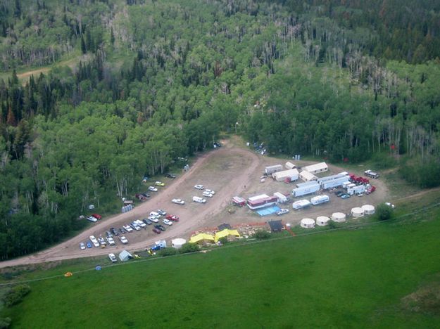 Fire Camp. Photo by Bridger-Teton National Forest.