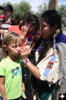 Face Painting. Photo by Pam McCulloch, Pinedale Online.