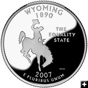 Wyoming Quarter. Photo by State of Wyoming.