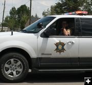 Sheriff's Escort. Photo by Dawn Ballou, Pinedale Online.