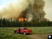 Sublette Co Fire. Photo by Bridger-Teton National Forest.