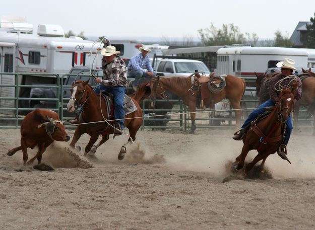 Larry Gunter & Ty Miller. Photo by Pinedale Online.