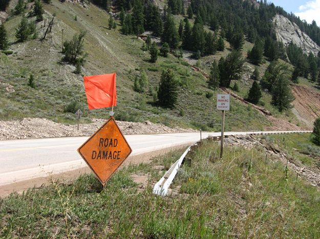 Damaged guard rail. Photo by Joy Ufford.