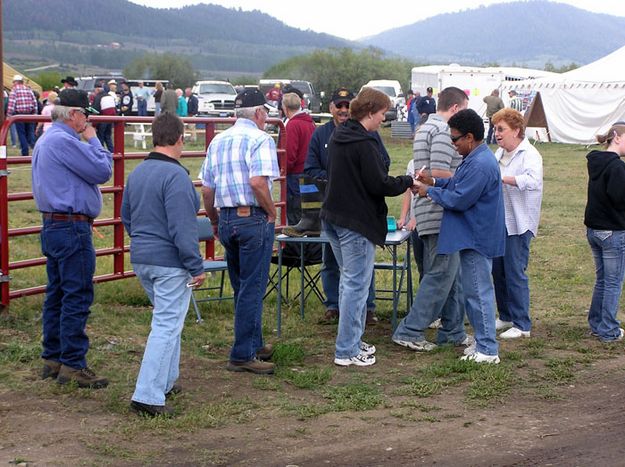 Supporters. Photo by Bob Rule, KPIN.