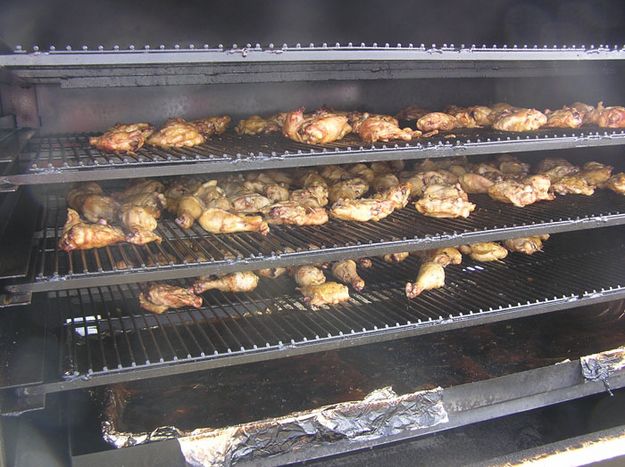 BBQ Racks. Photo by Bob Rule, KPIN 101.1 FM Radio.