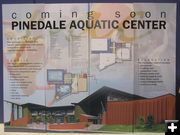 Aquatic Center Plans. Photo by Bob Rule, KPIN 101.1 FM Pinedale Radio.