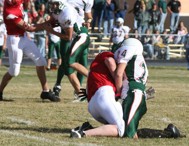 Fumble. Photo by Clint Gilchrist, Pinedale Online.