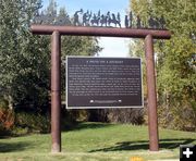 Completed Sign. Photo by Pinedale Online.