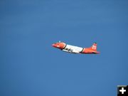 Retardant plane arrives. Photo by Kenna Tanner.