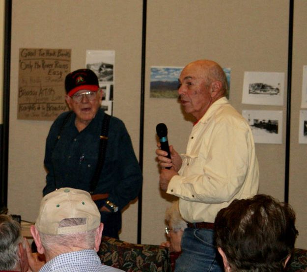 Bud Decker and Doc Johnston. Photo by Dawn Ballou, Pinedale Online.