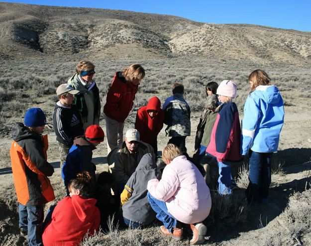 Found bones. Photo by Dawn Ballou, Pinedale Online.