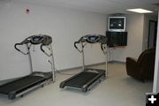 Exercise and watch TV. Photo by Dawn Ballou, Pinedale Online.